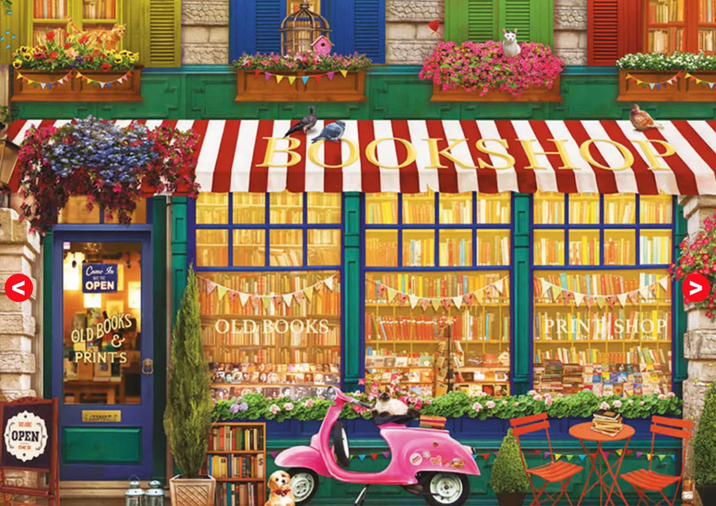 Educa La librairie vintage - puzzle de 4000 pièces
