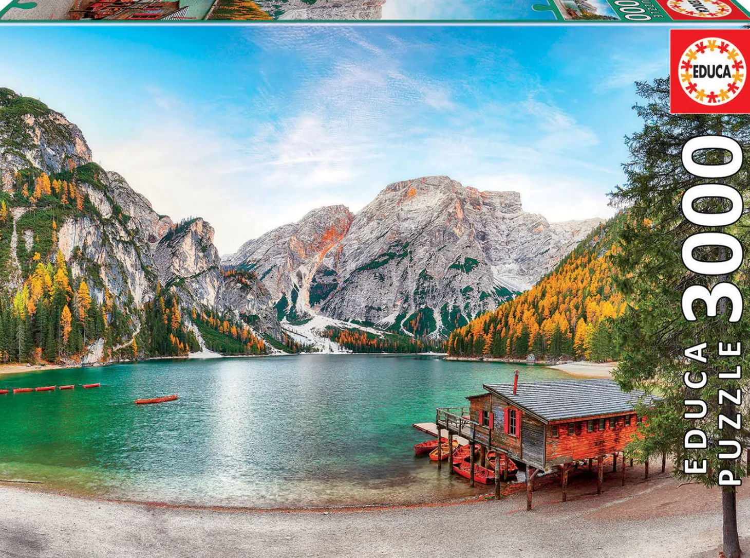 Educa Lago di Braies en automne - puzzle de 3000 pièces