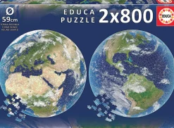 Educa Le Terre - 2 Puzzles circulaire - 800 pièces