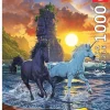 Educa Licornes sur la plage - puzzle de 1000 pièces