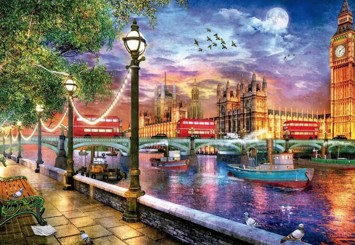 Educa Londres au coucher du soleil - puzzle de 2000 pièces