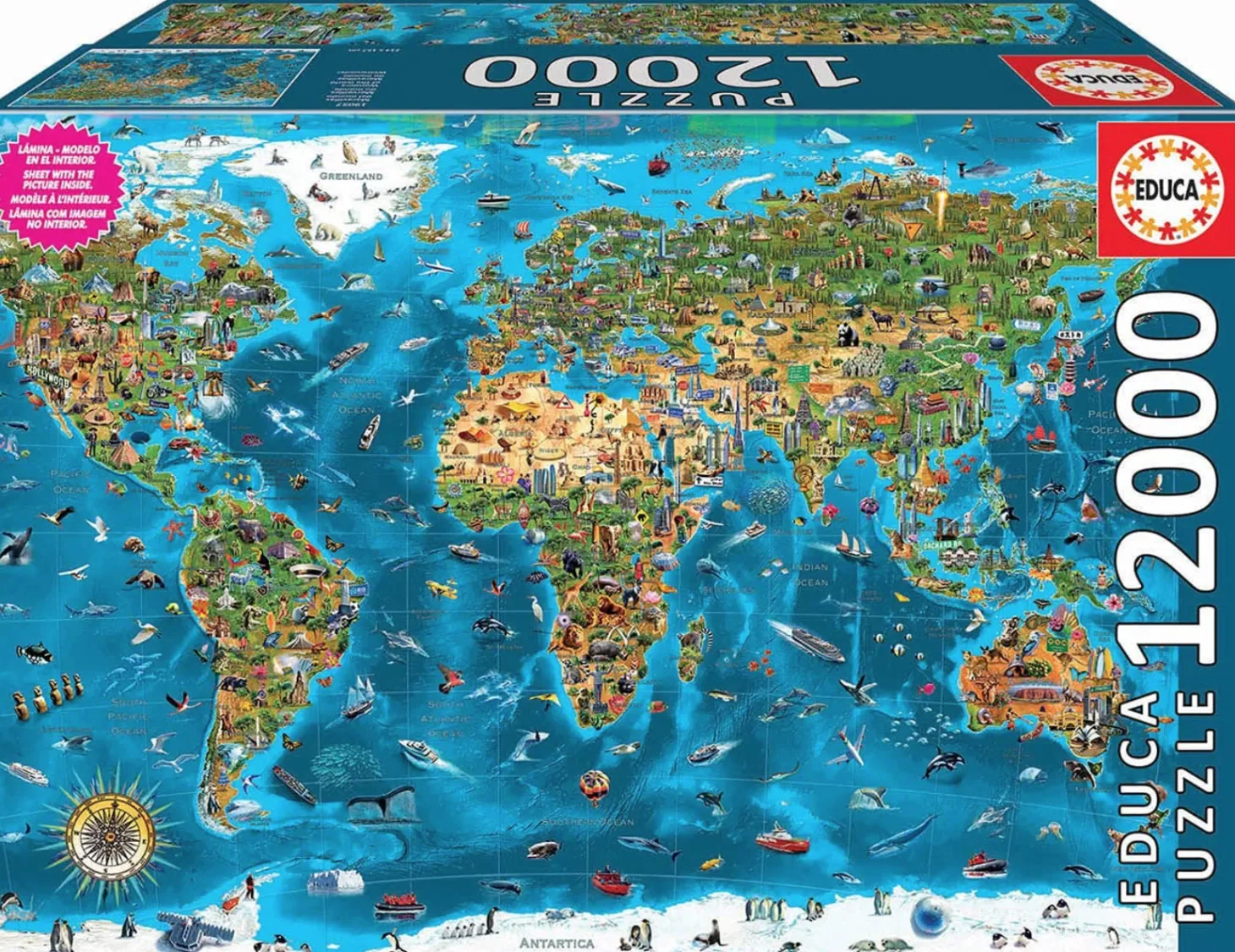 Educa Merveilles du monde - puzzle de 12000 pièces