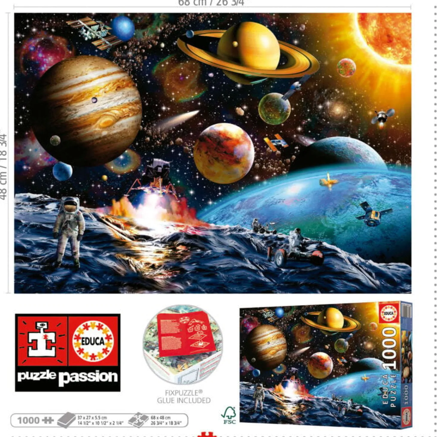 Educa Mission astéroïde - puzzle de 1000 pièces
