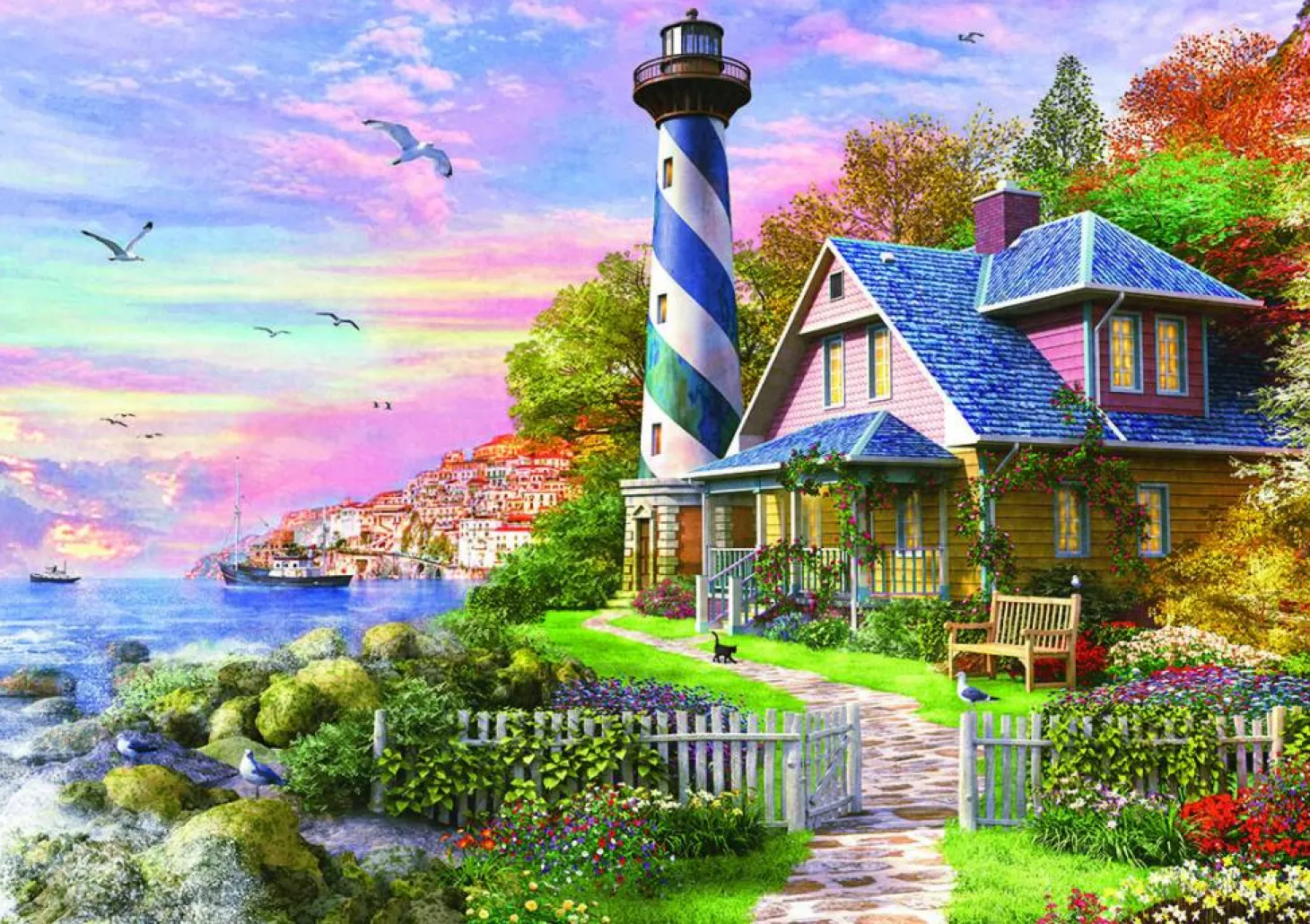 Educa Phare à Rock Bay - puzzle de 4000 pièces