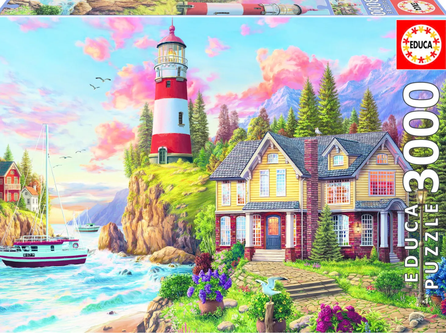 Educa Phare près de l'océan - puzzle de 3000 pièces