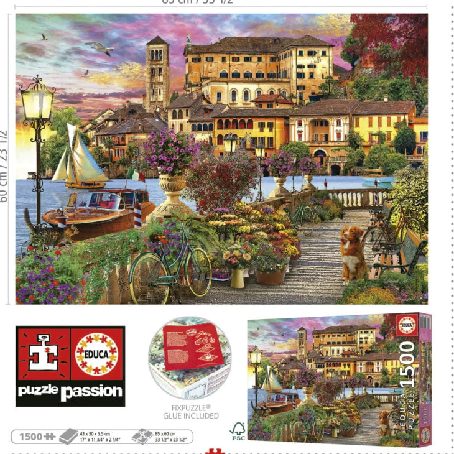 Educa Promenade Italienne - puzzle de 1500 pièces
