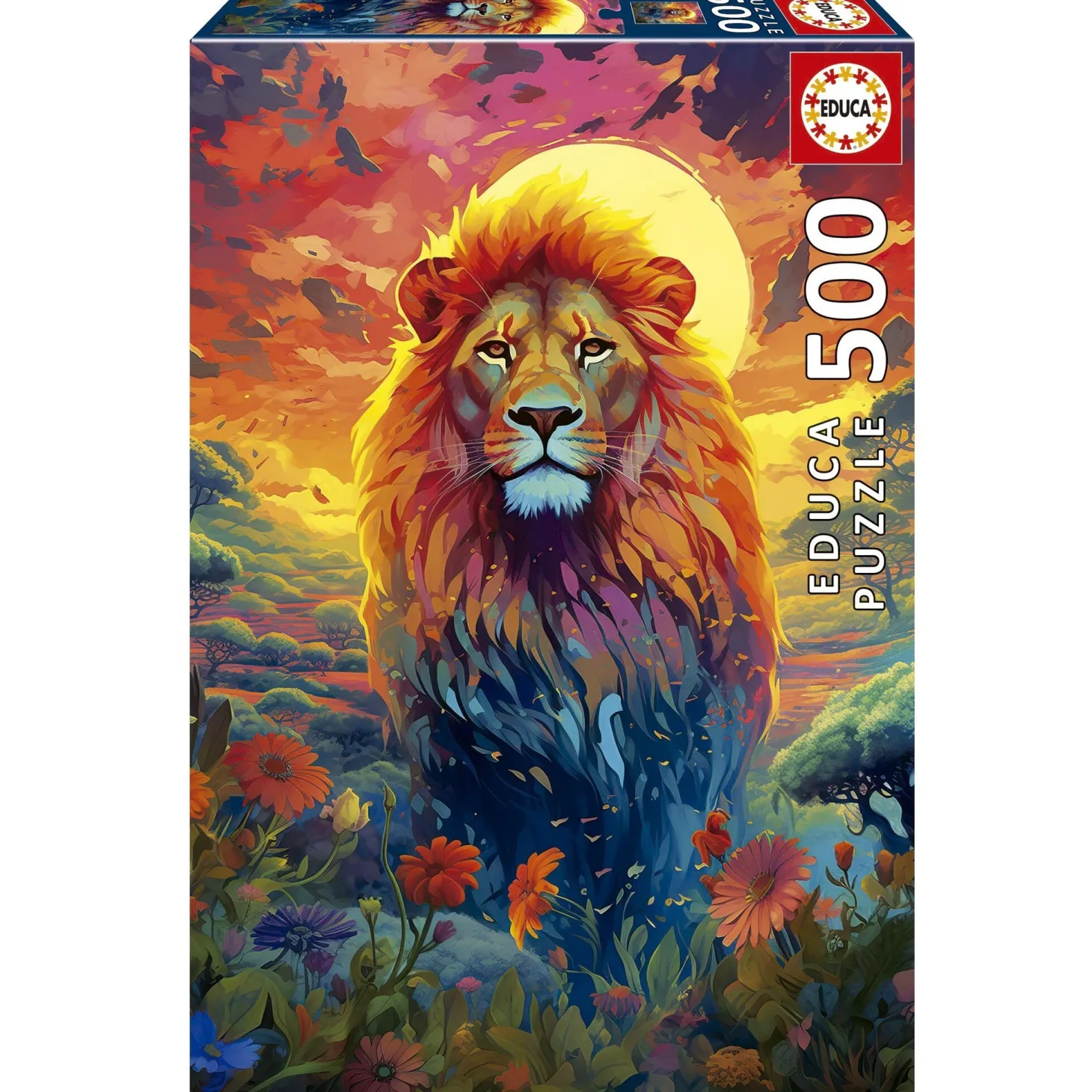 Educa Regard Majestueux du Lion - puzzle de 500 pièces