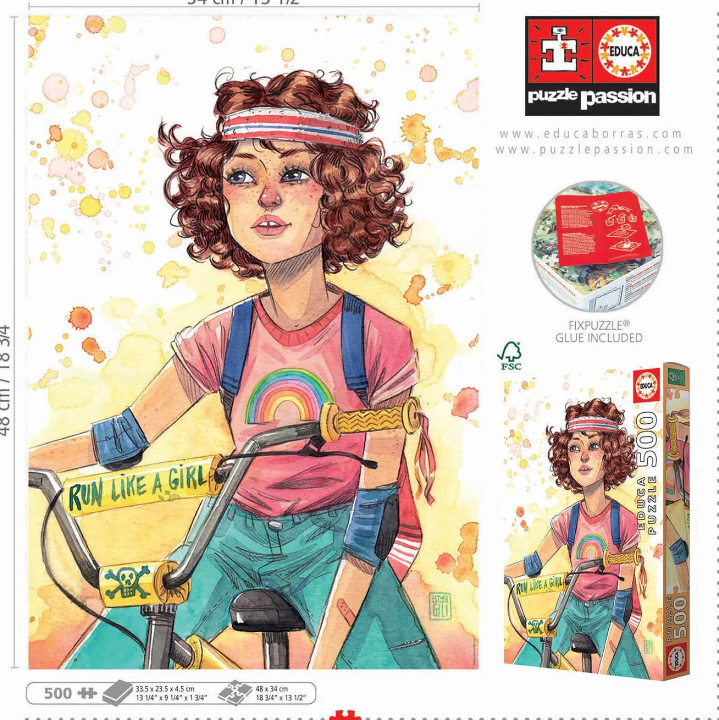 Educa Run like a Girl - puzzle de 500 pièces