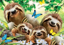 Educa Selfie famille de Paresseux - puzzle de 500 pièces