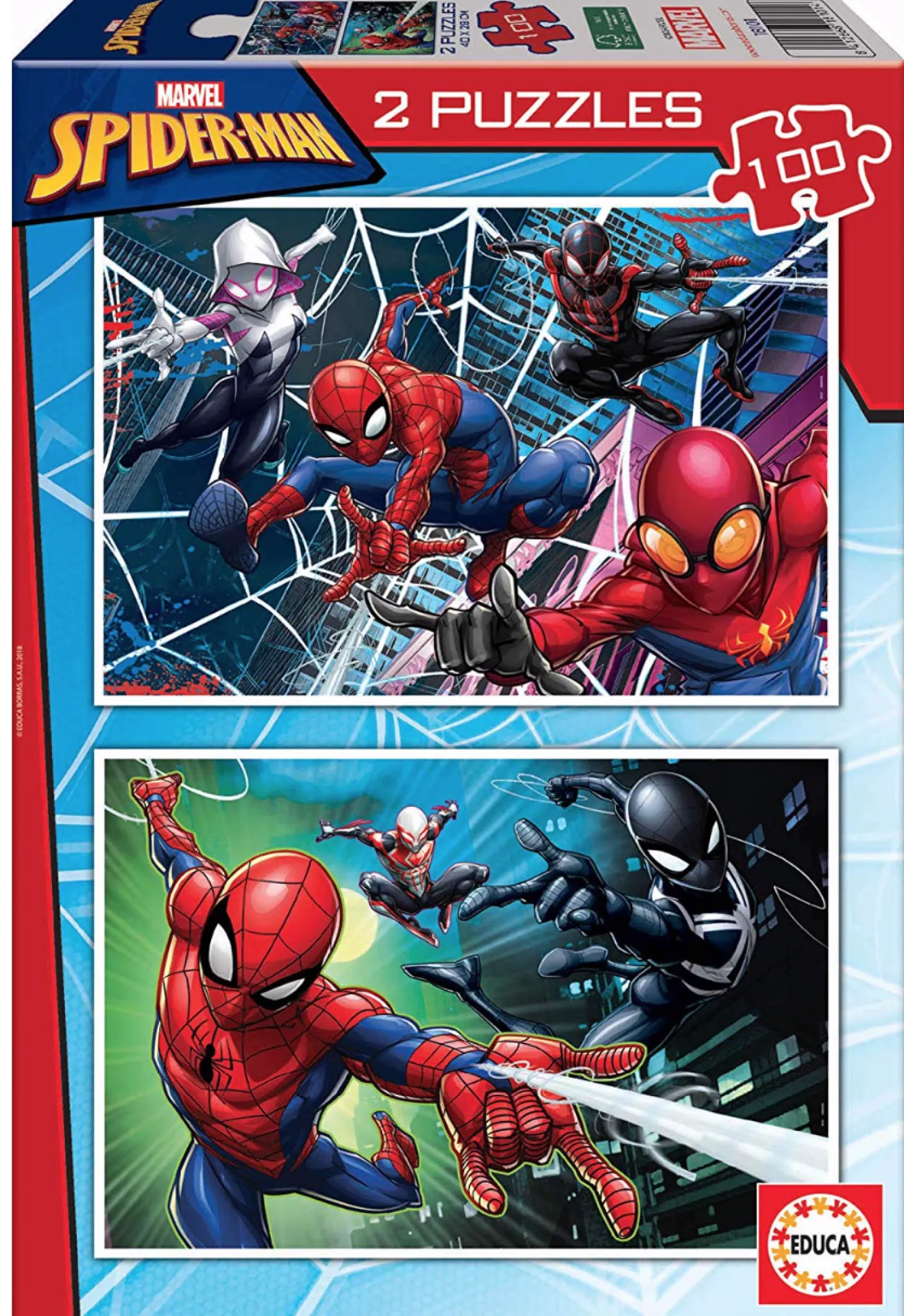 Educa Spiderman - 2 puzzles de 100 pièces