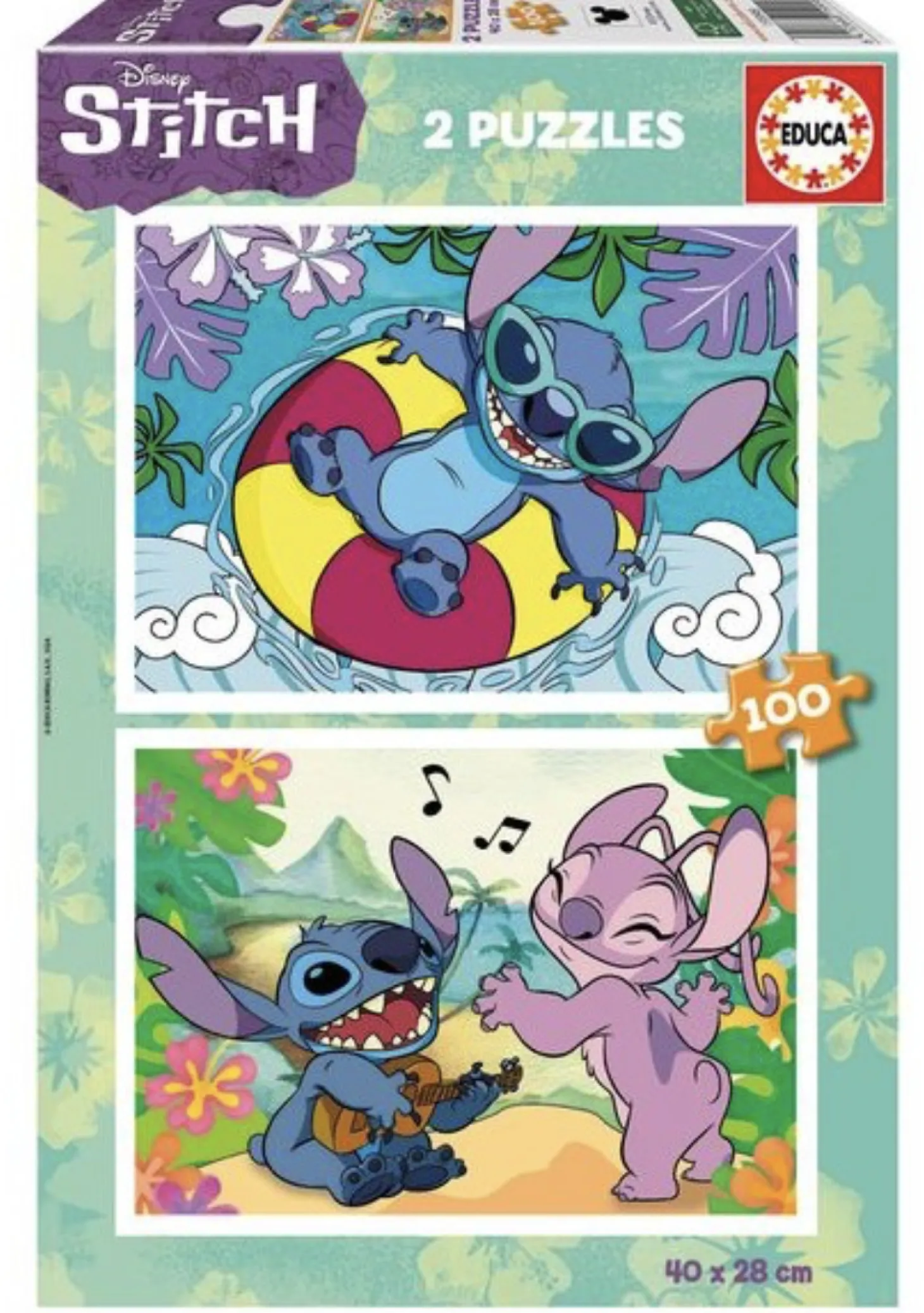 Educa Stitch - 2 puzzles de 100 pièces