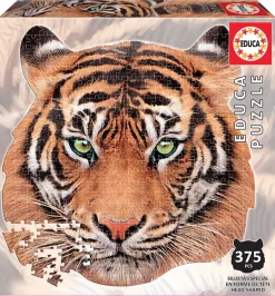 Educa Tigre - puzzle en forme de tête d'animal - puzzle de 375 pieces