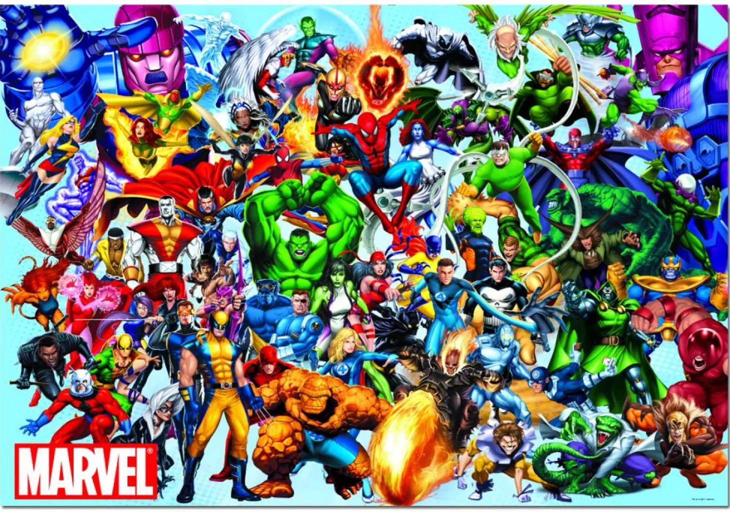 Educa Tous les super-héros de Marvel - puzzle de 1000 pièces