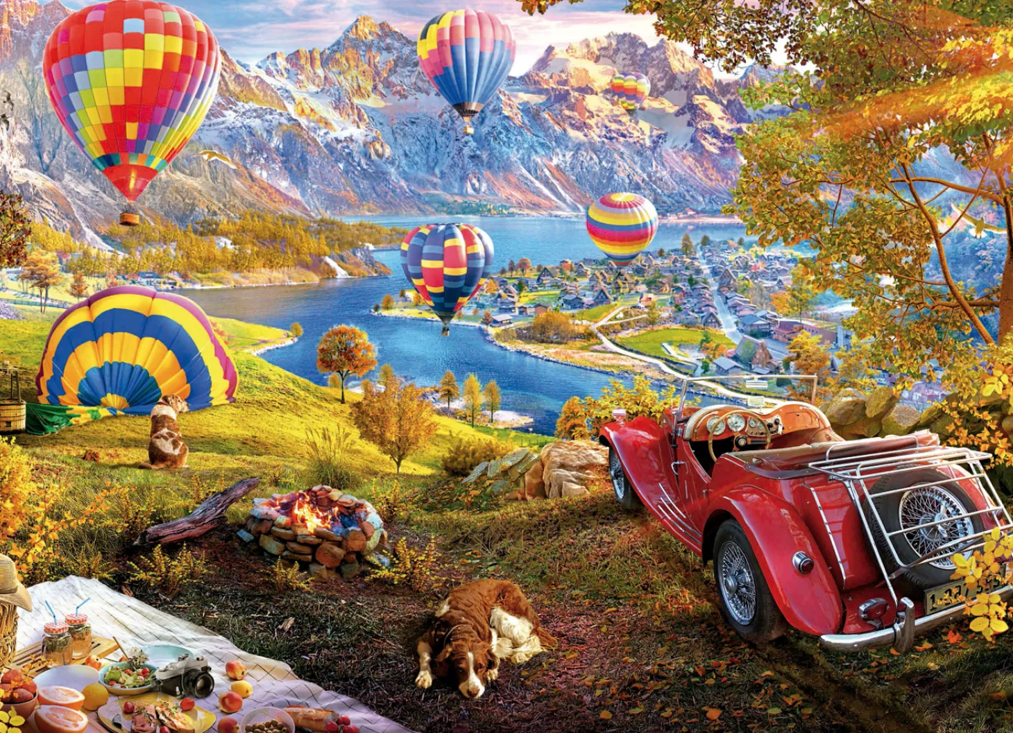 Educa Vallée des Montgolfières - puzzle de 3000 pièces