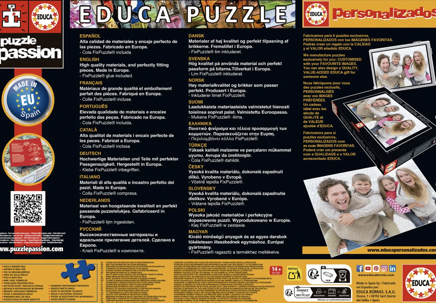 Educa Vermeer - 2 x 1000 pièces puzzle