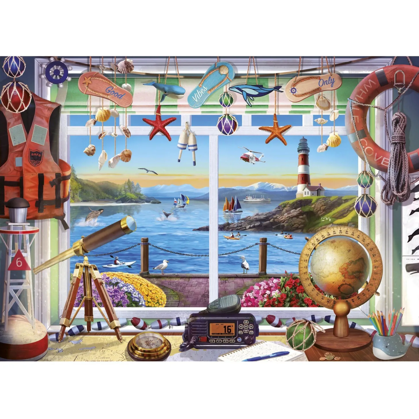 Educa Vie Portuaire - puzzle de 1000 pièces