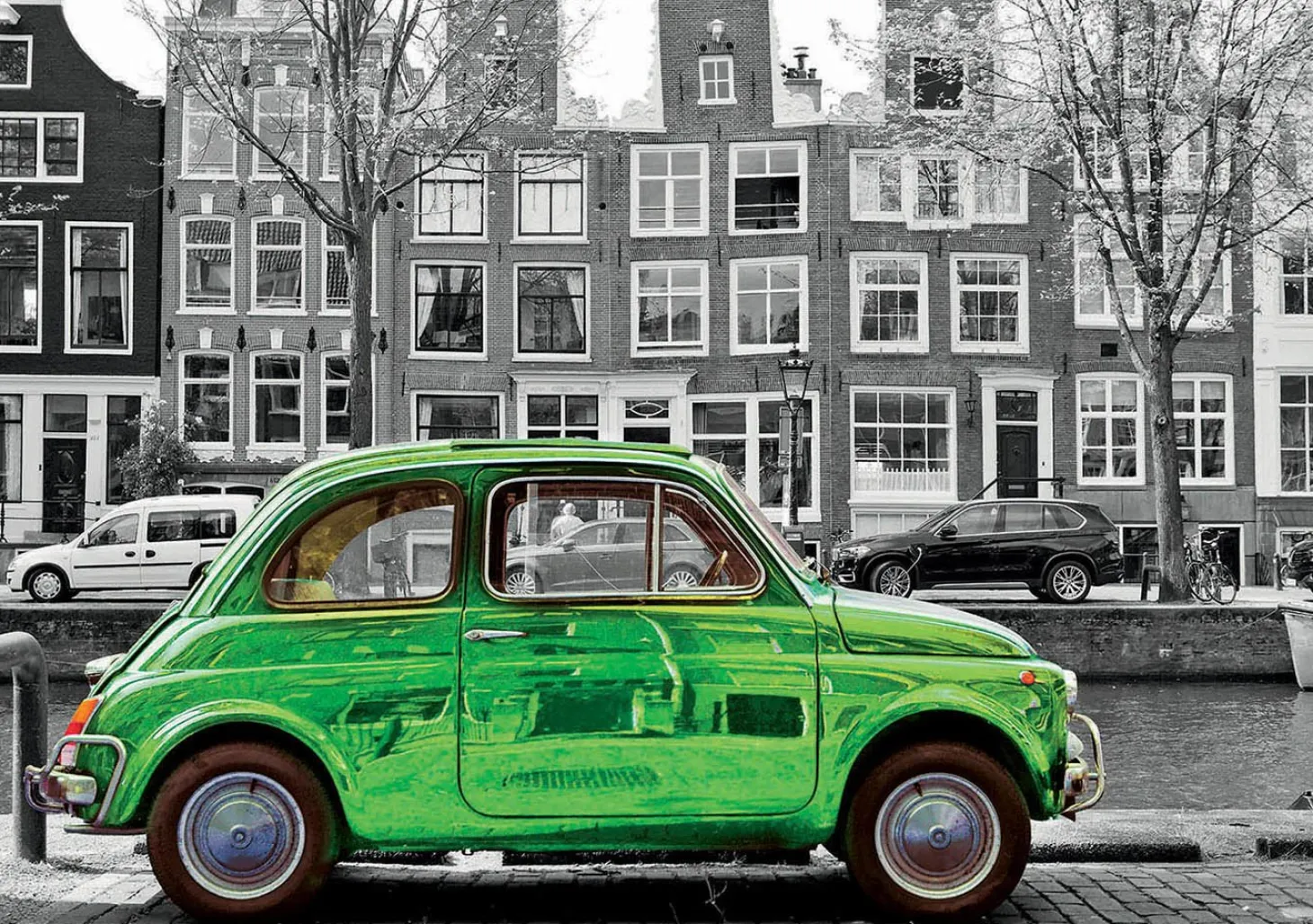 Educa Voiture à Amsterdam - noir/blanc - puzzle de 1000 pièces