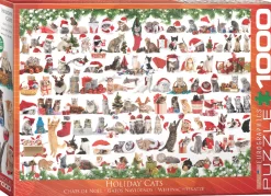 Eurographics Puzzles Chats de Noël - puzzle de 1000 pièces