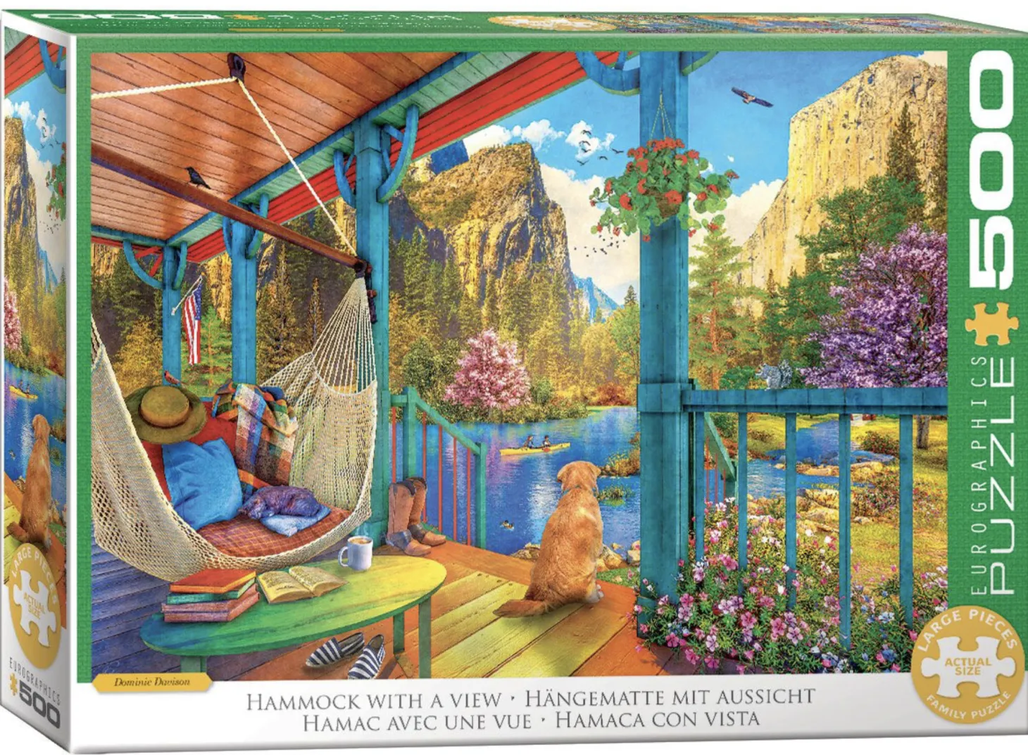 Eurographics Puzzles Hamac avec vue - puzzle de 500 pièces XXL