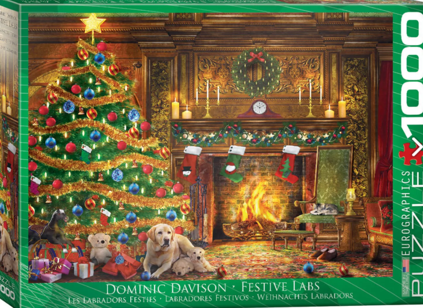 Eurographics Puzzles Les Labradors Festies - puzzle de 1000 pièces
