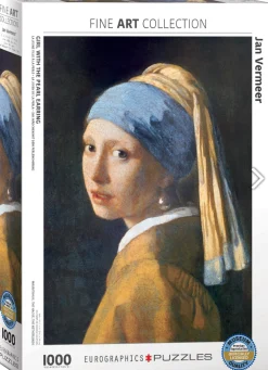 Eurographics Puzzles Vermeer - La fille à la perle - puzzle de 1000 pièces