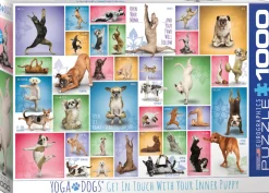 Eurographics Puzzles Yoga Dogs - Collage - puzzle de 1000 pièces