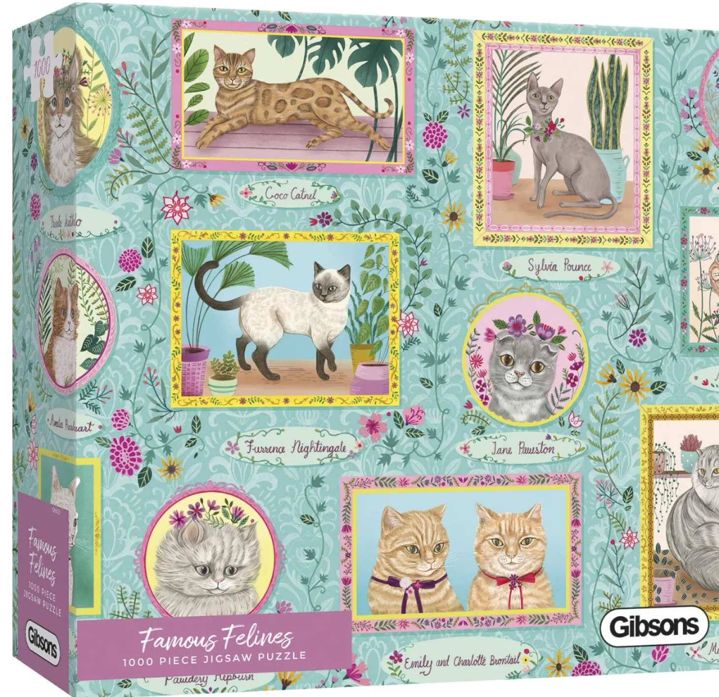 Gibsons Félins célèbres - puzzle de 1000 pièces