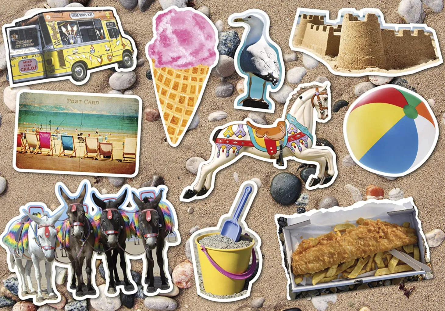 Gibsons Le bord de mer - puzzle de 12 XXL pièces