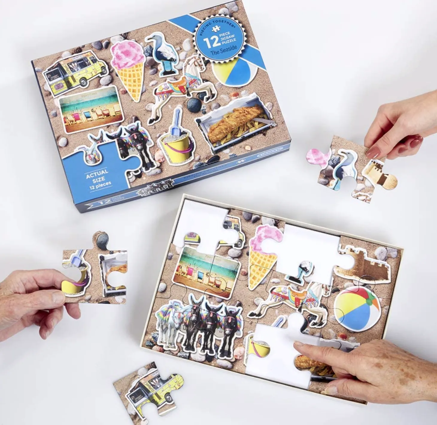 Gibsons Le bord de mer - puzzle de 12 XXL pièces