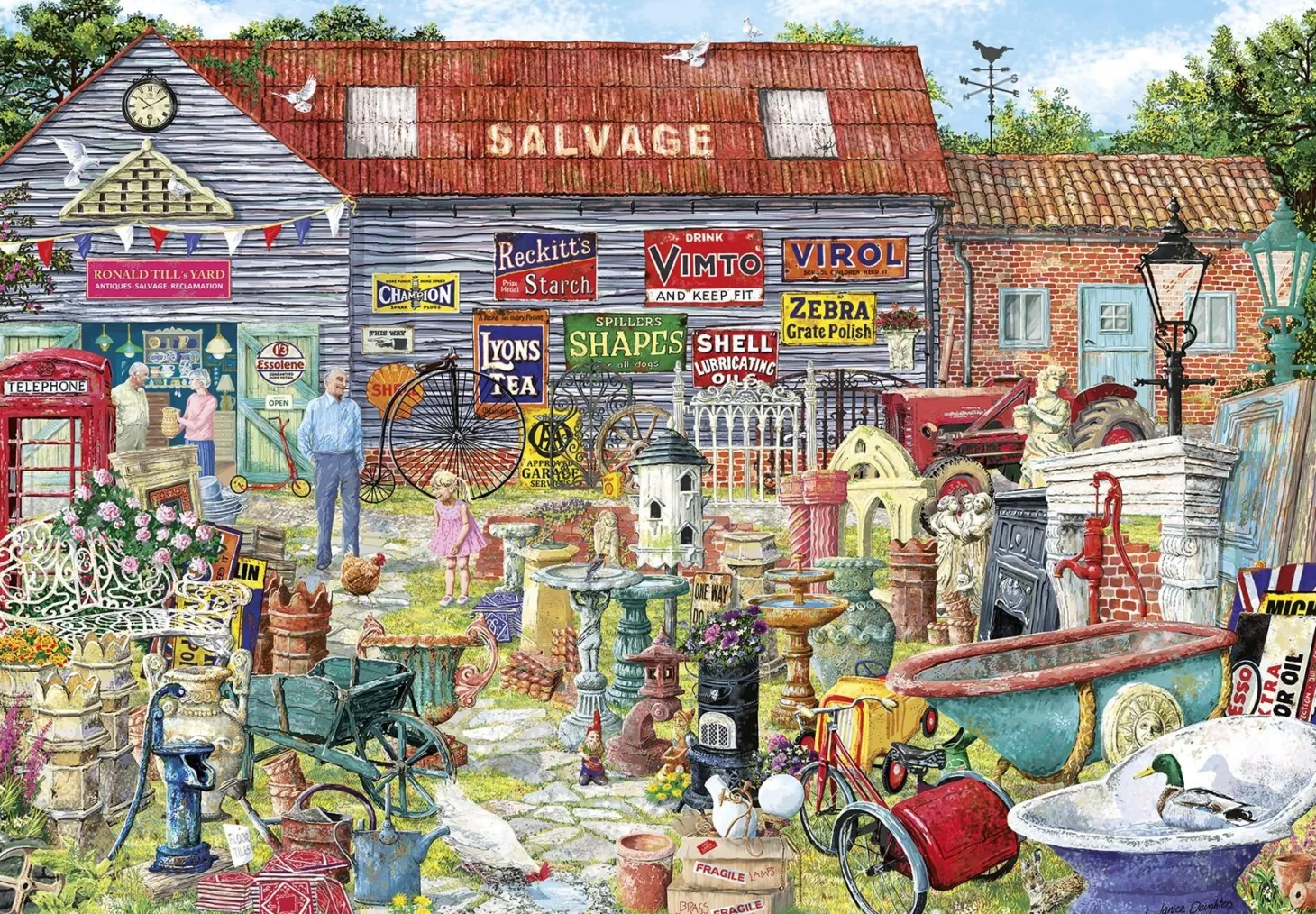 Gibsons Pots & Penny Farthings - puzzle de 2000 pièces