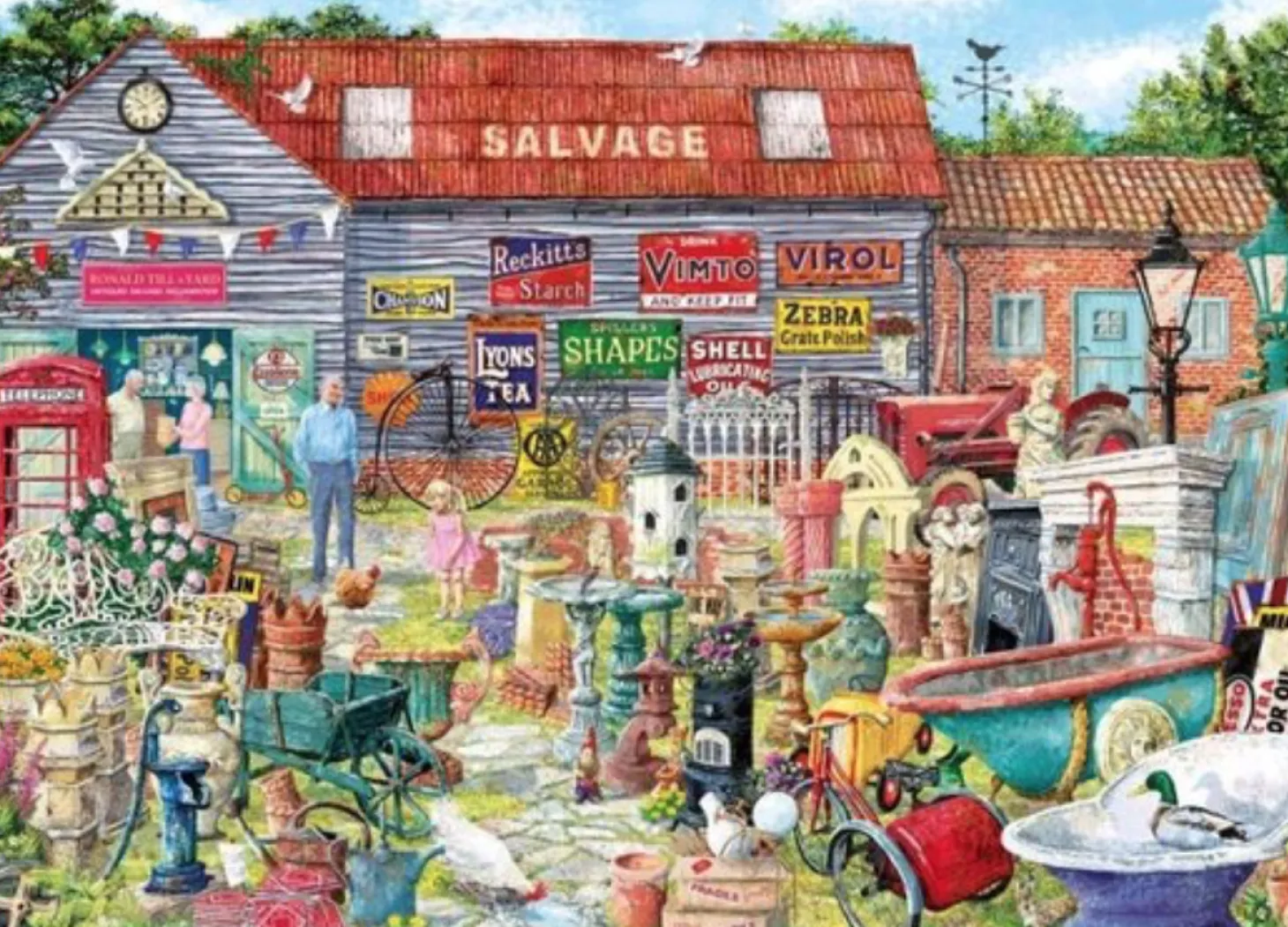 Gibsons Pots & Penny Farthings - puzzle de 1000 pièces