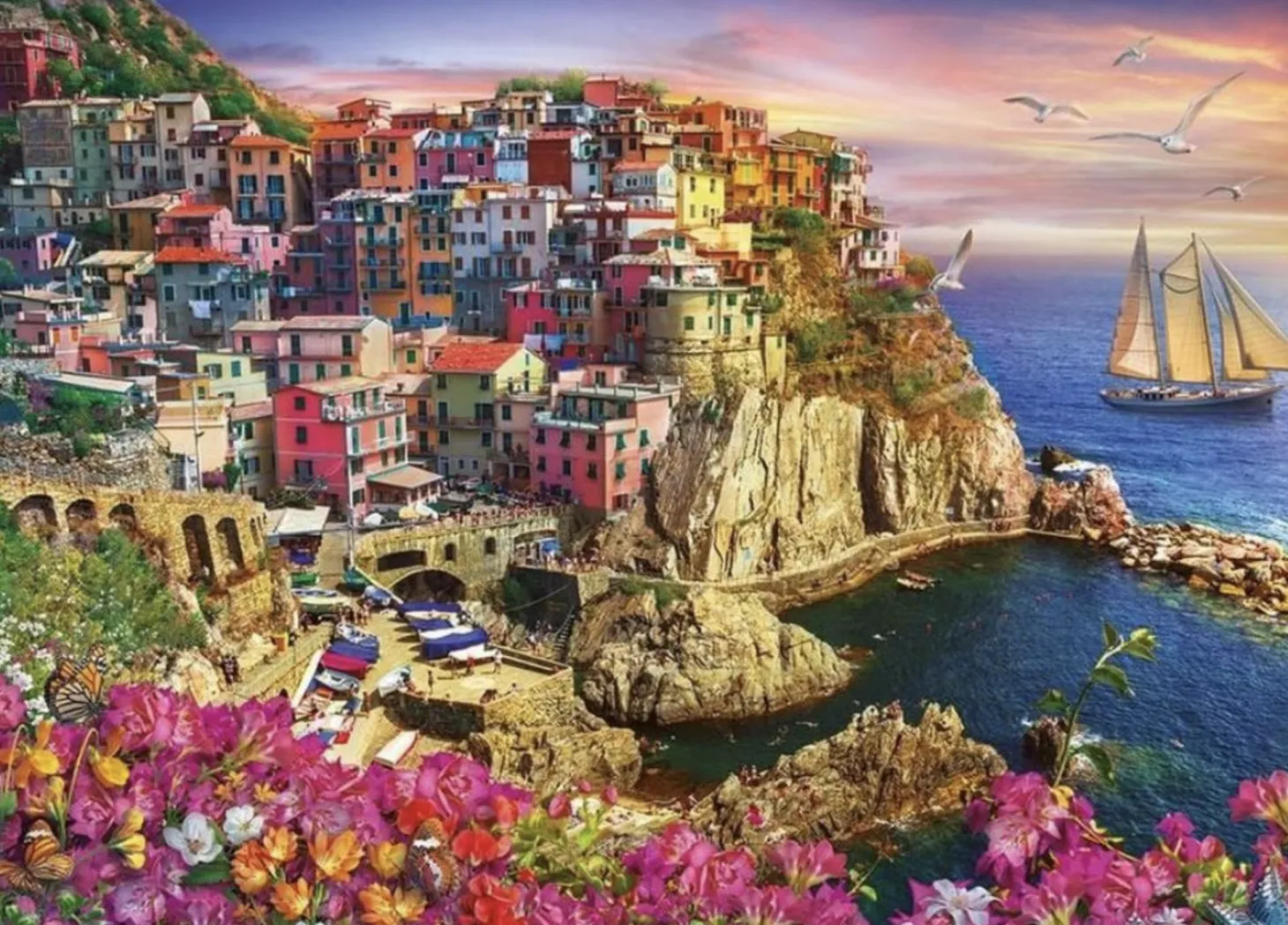 Gibsons Rêver de Cinque Terre - puzzle de 1000 pièces