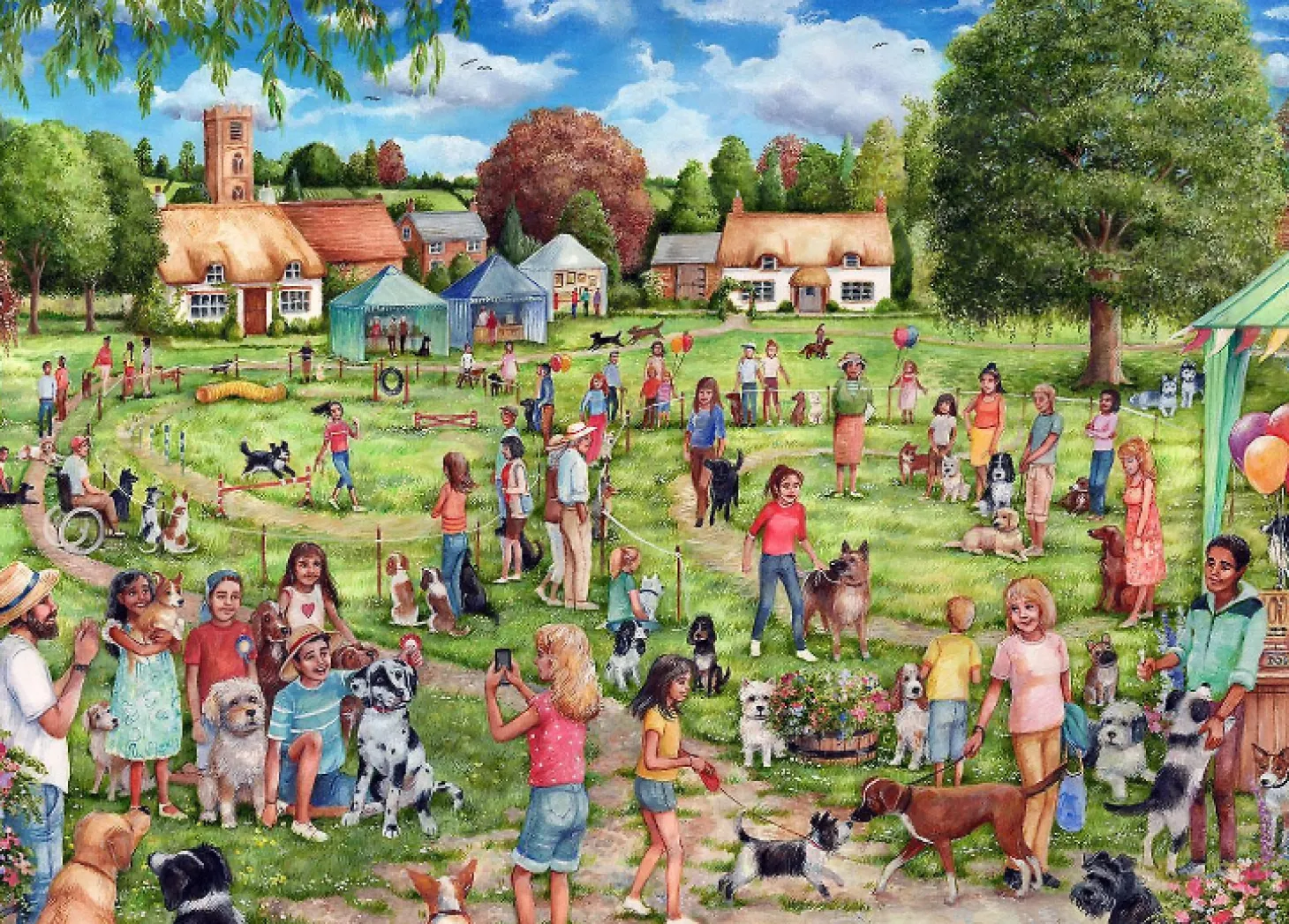 Gibsons The Village Dog Show - puzzle de 1000 pièces