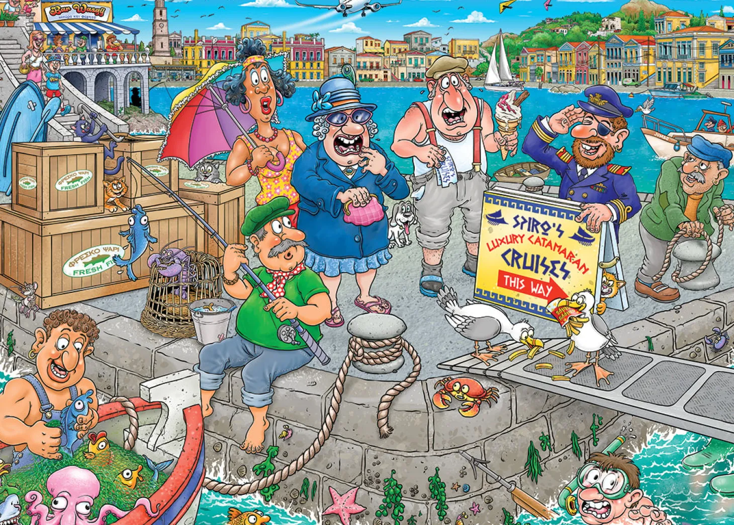 Jumbo Wasgij Original 47 - Boating Bedlam! - 1000 pièces