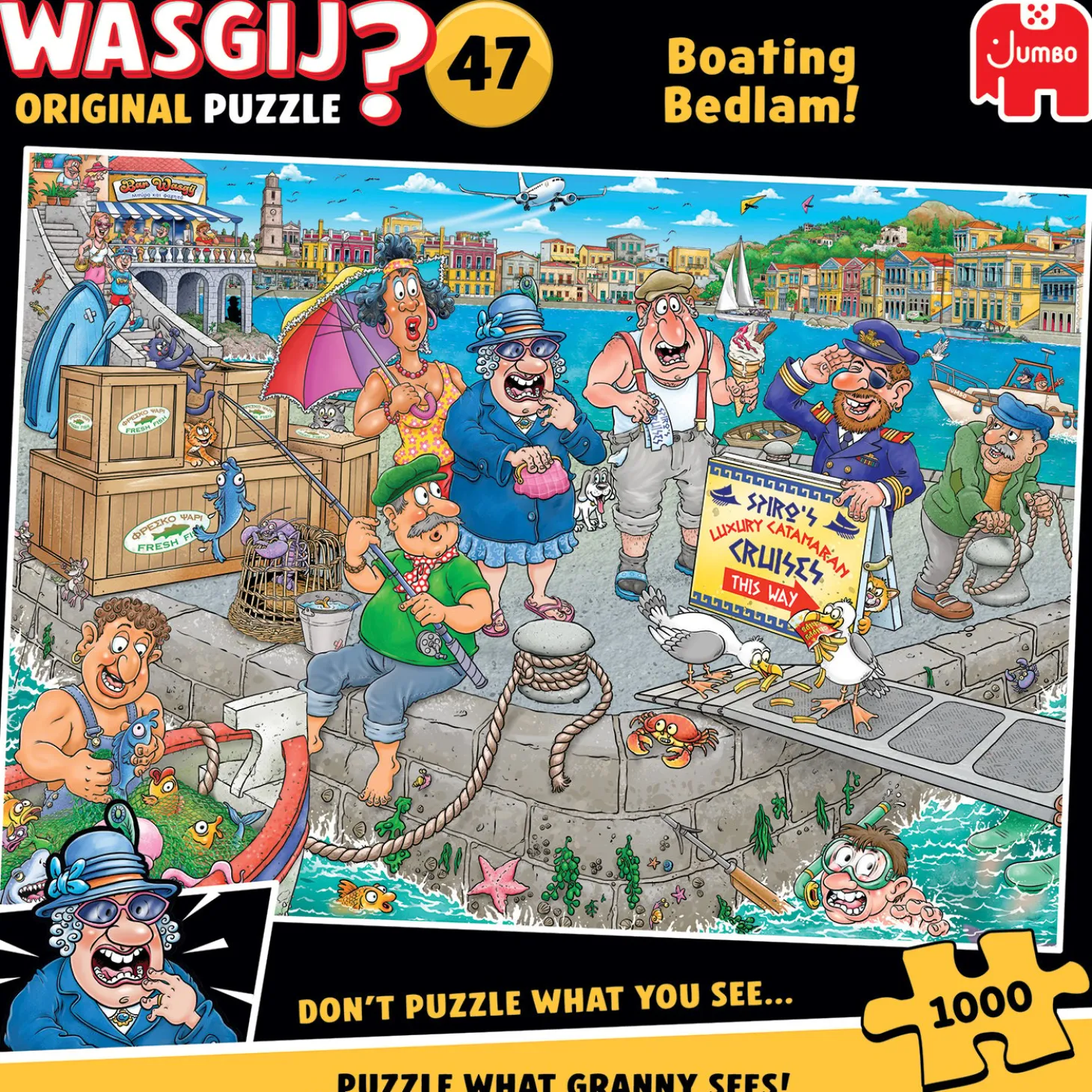 Jumbo Wasgij Original 47 - Boating Bedlam! - 1000 pièces