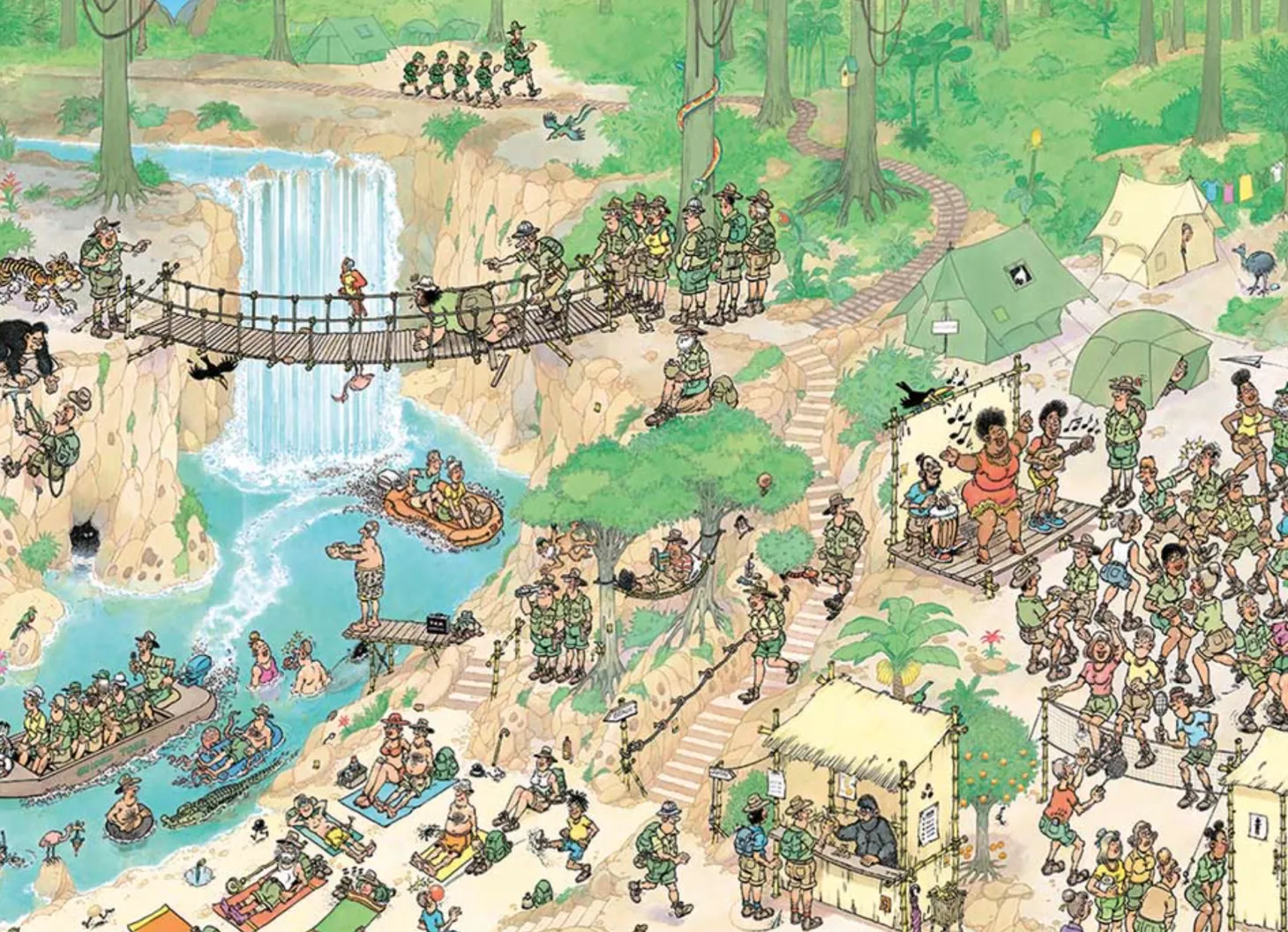 Jumbo Bienvenue dans la jungle - Jan van Haasteren - puzzle de 1000 pièces