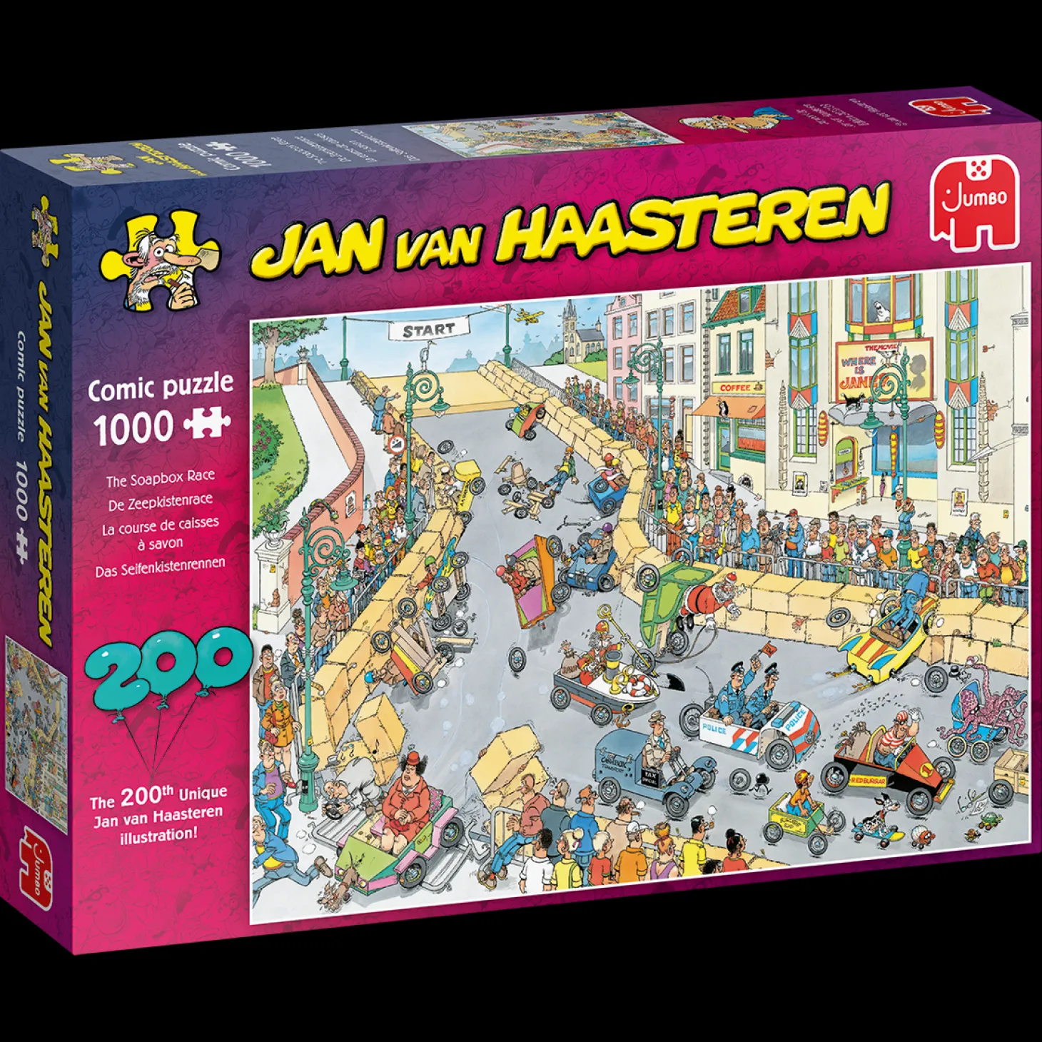 Jumbo La course de caisses à savon - Jan van Haasteren - puzzle de 1000 pièces