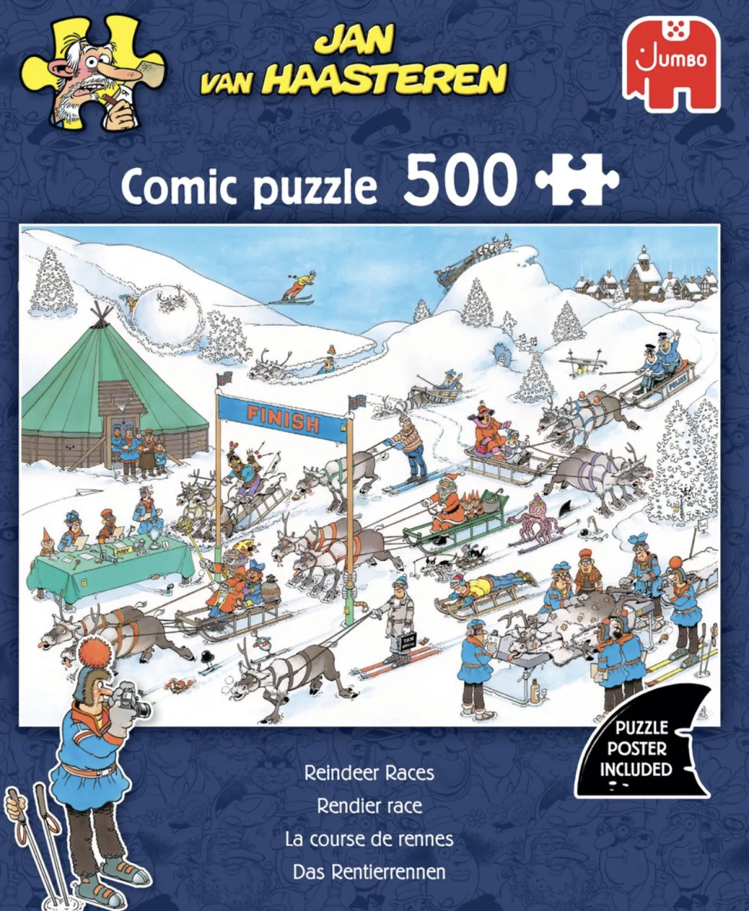 Jumbo La course des rennes - Jan van Haasteren - puzzle de 500 pièces