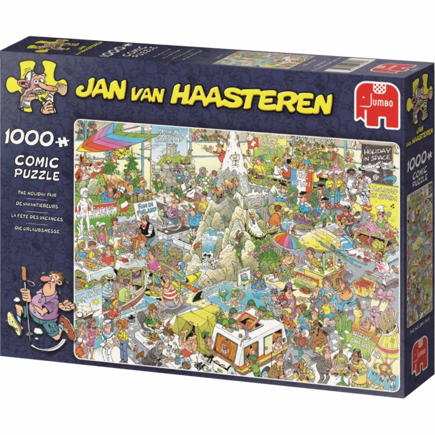 Jumbo Le salon des vacances - Jan van Haasteren - 1000 pièces