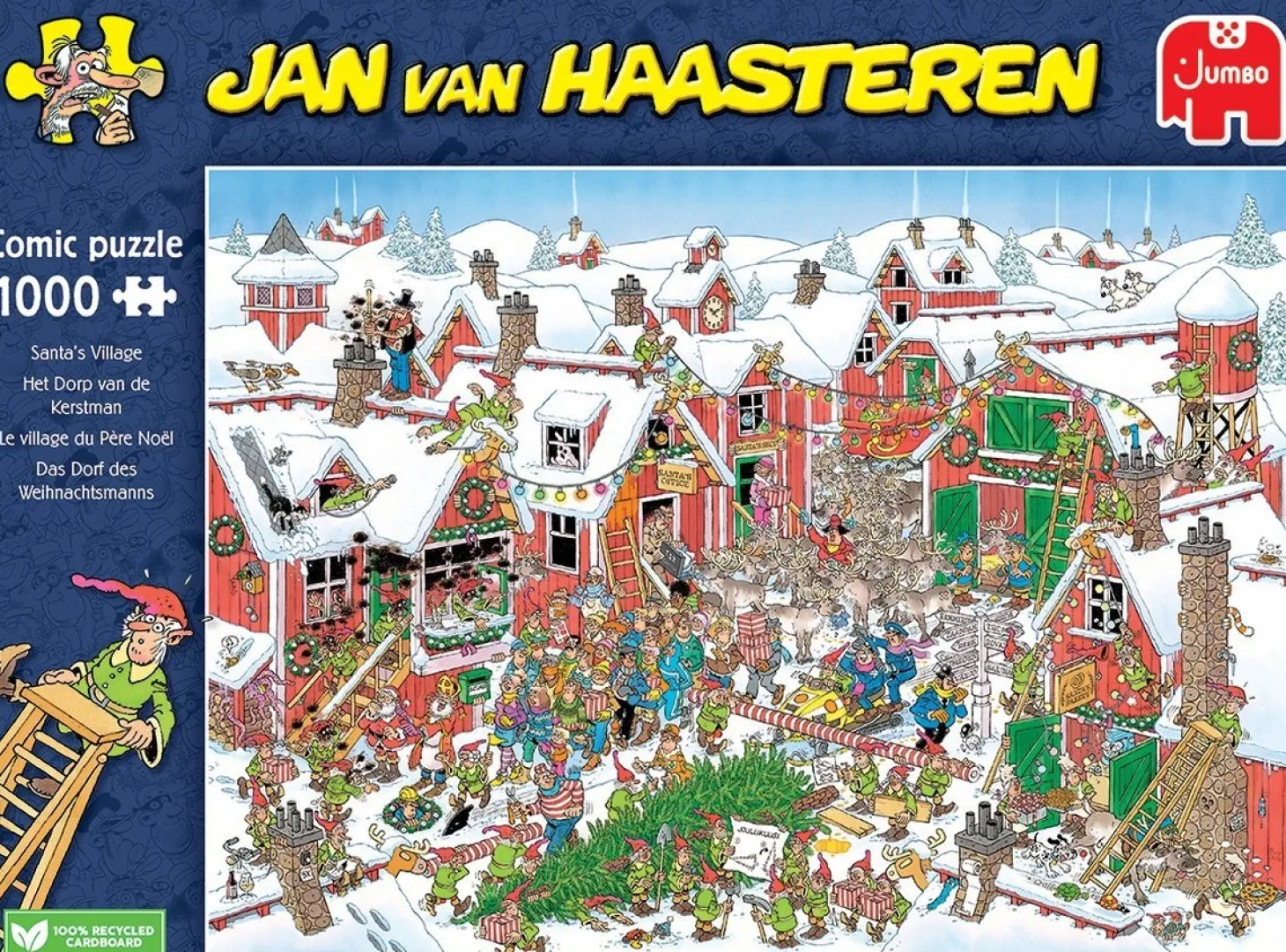 Jumbo Le village du Père Noël - Jan van Haasteren - puzzle de 1000 pièces