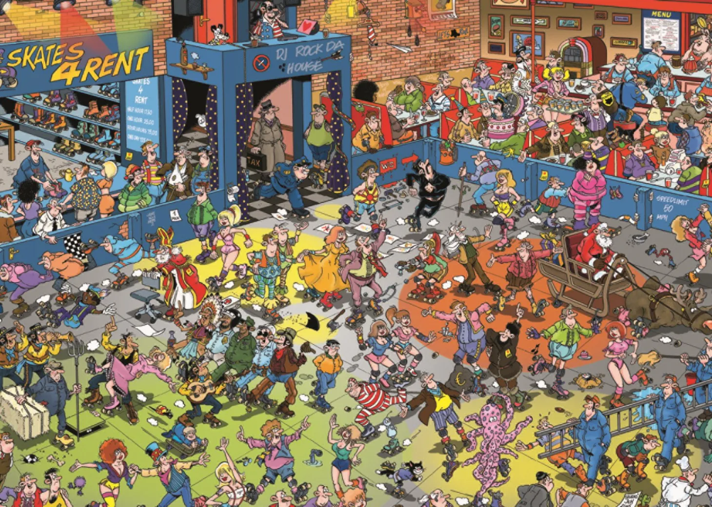 Jumbo Roller Disco - Jan van Haasteren - puzzle de 1000 pièces