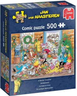 Jumbo Un Noël en tricot - Jan van Haasteren - puzzle de 500 pièces