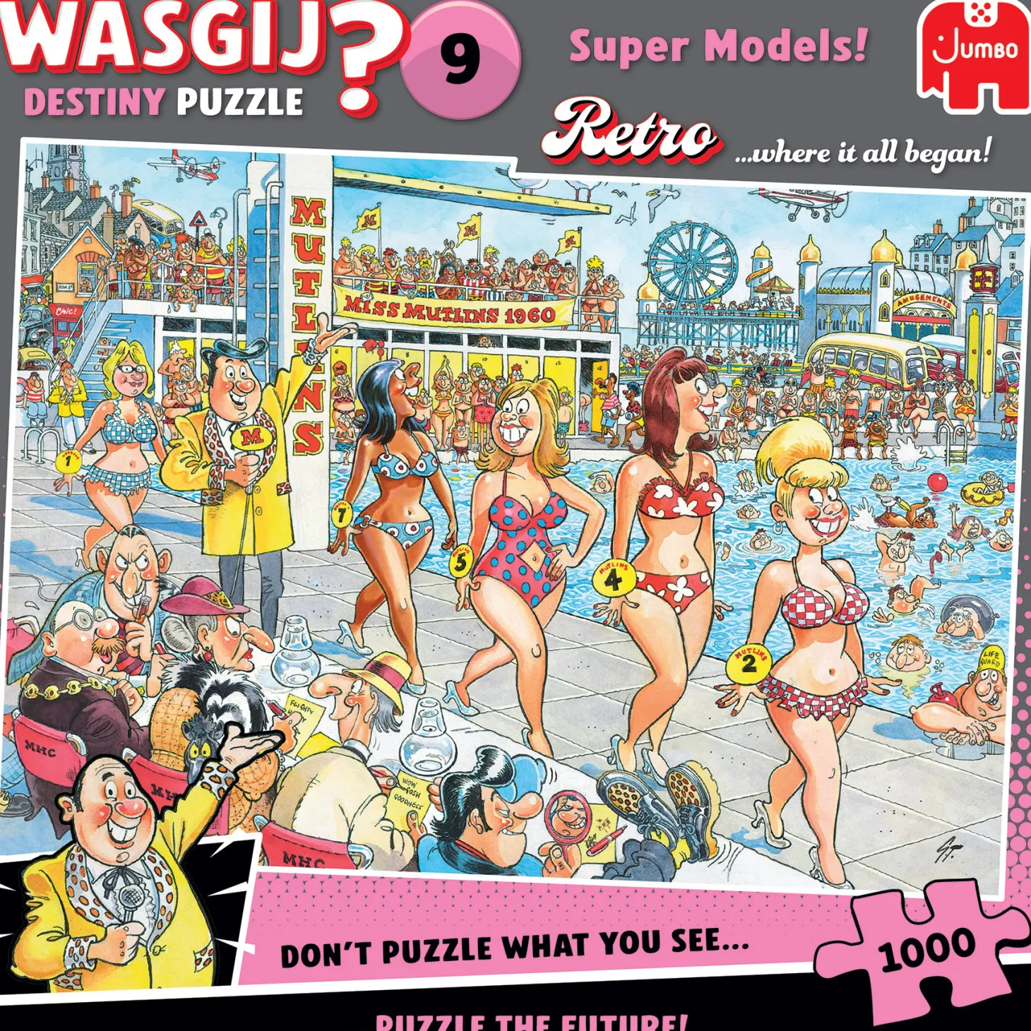 Jumbo Wasgij Retro Destiny 9 - Super Models! - 1000 pièces