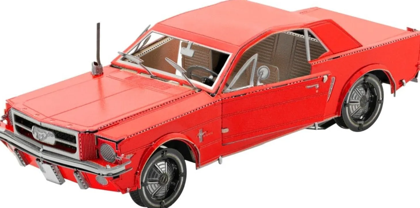 Metal Earth Ford Mustang 1965 Coupé Rouge - puzzle 3D