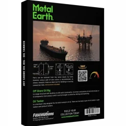 Metal Earth Plate-forme pétrolière et pétrolier - Gift Box - puzzle 3D