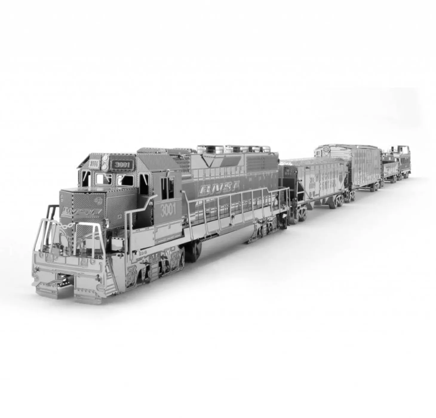 Metal Earth Train de marchandises - Gift Box - puzzle 3D
