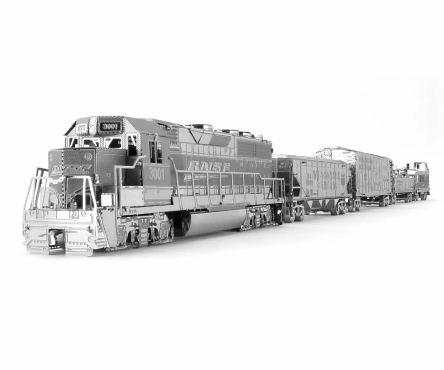 Metal Earth Train de marchandises - Gift Box - puzzle 3D