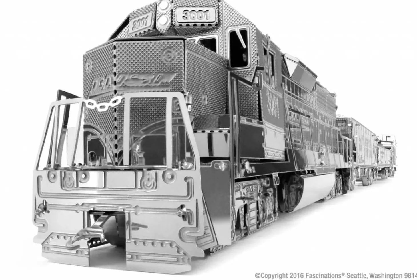 Metal Earth Train de marchandises - Gift Box - puzzle 3D