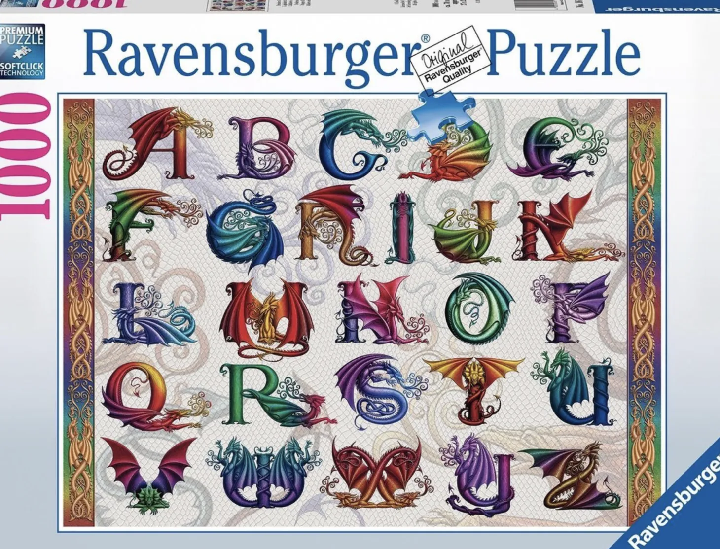 Ravensburger Alphabet du dragon - puzzle de 1000 pièces