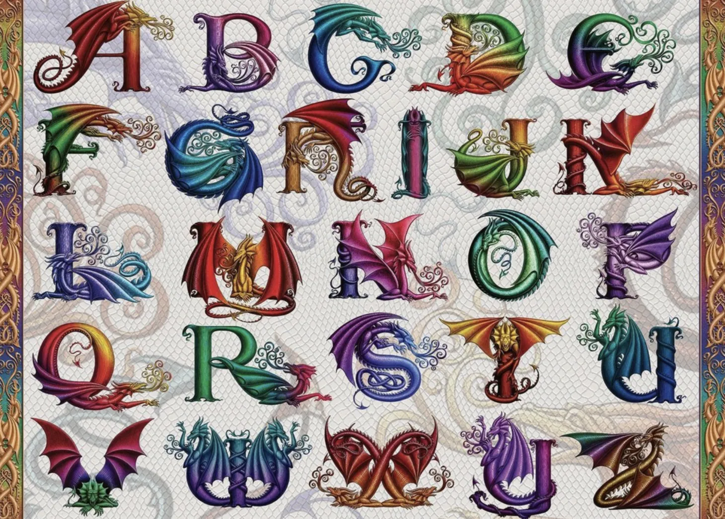 Ravensburger Alphabet du dragon - puzzle de 1000 pièces